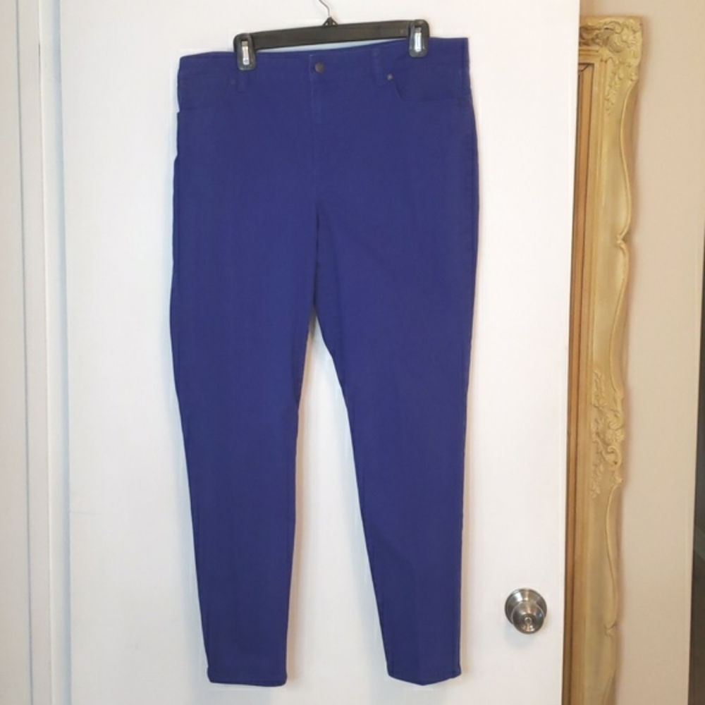 Talbots Heritage slim ankle denim Jeans 16 EUC